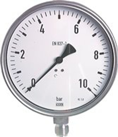 تصویر دسته بندی Pressure gauges, vertical Ø 160 mm, stainless steel  - chemical, Class 1,0