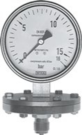 تصویر دسته بندی Plate spring pressure gauge Ø 100 mm, stainless steel  - chemical, Class 1,6