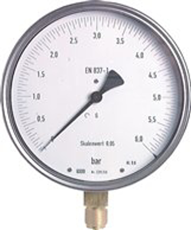 تصویر دسته بندی Precision pressure gauges, vertical, Ø 160 mm, nickel chromium steel / brass,  Class 0,6