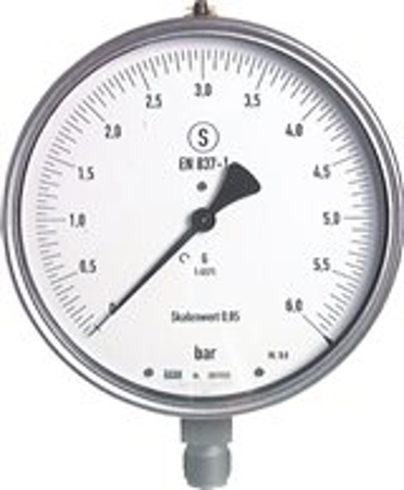 تصویر دسته بندی Precision safety pressure gauges, vertical, Ø 160 mm-Class 0,6