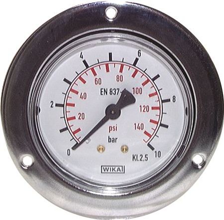 تصویر دسته بندی Built-in pressure gauge with large front ring for panel mounting, Class 2,5