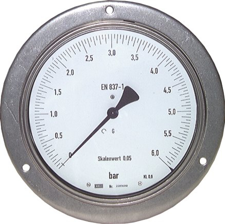 تصویر دسته بندی Precision pressure gauges, horizontal, Ø 160 mm, nickel chromium steel / brass, Class 0,6