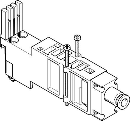 تصویر VMPA2-VSP-QS8 (8029488) صفحه تغذیه فشار عمودی شیربرقی فستو  