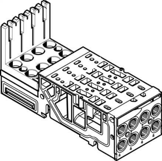 تصویر VMPA1-AP-4-1-EMS-8 (546802) اتصالات شیر برقی فستو-ساب بیس شیربرقی فستو        