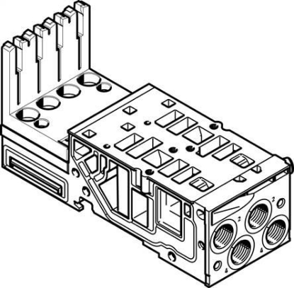 تصویر VMPA2-AP-2-1-EMS-4 (546803) اتصالات شیر برقی فستو-ساب بیس شیربرقی فستو        