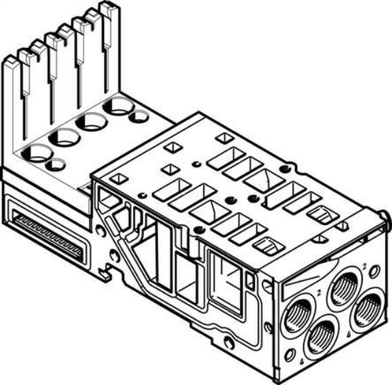 تصویر VMPA2-AP-2-1-EMM-2 (546807) اتصالات شیر برقی فستو-ساب بیس شیربرقی فستو        