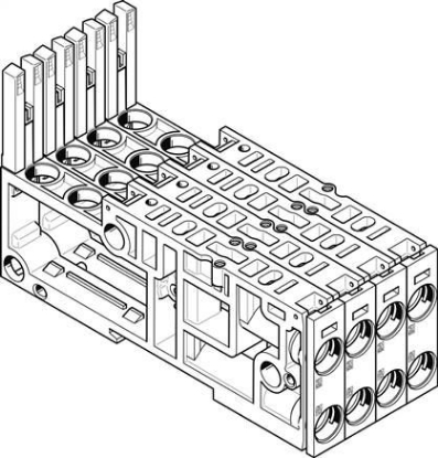 تصویر VMPAL-AP-4X10 (560981) اتصالات شیر برقی فستو-ساب بیس شیربرقی فستو        