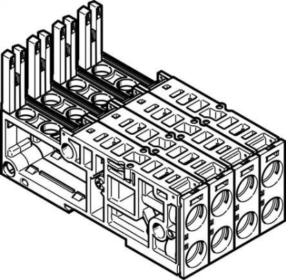 تصویر VMPAL-AP-4X14 (560983) اتصالات شیر برقی فستو-ساب بیس شیربرقی فستو        