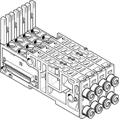 تصویر VMPAL-AP-4X10-QS6-1 (561083) اتصالات شیر برقی فستو-ساب بیس شیربرقی فستو        