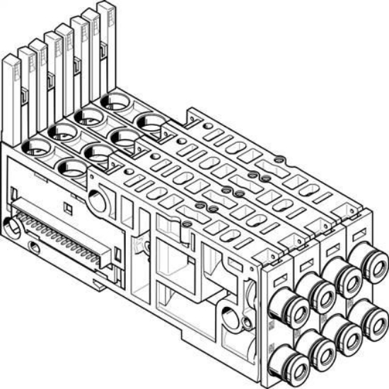 تصویر VMPAL-AP-4X10-QS4-1 (561089) اتصالات شیر برقی فستو-ساب بیس شیربرقی فستو        