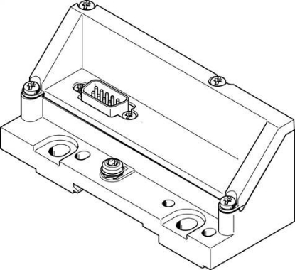 تصویر VMPAL-EPL-SD9-IP40 (570777) اتصالات شیر برقی فستو-صفحه پایانی شیر برقی فستو       