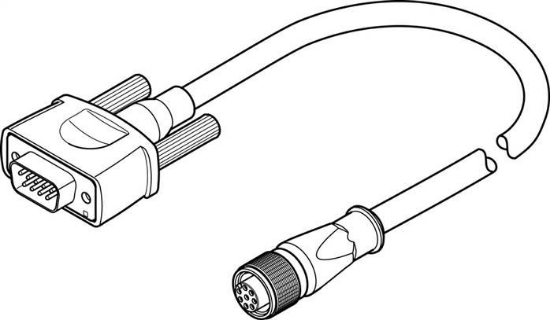 تصویر NEBM-M12G8-E-20-S1G9 (5105625) اتصال کابل انکودر فستو   