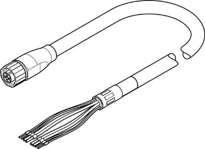 تصویر NEBM-M16G8-E-2.5-Q9-LE8-1 (5391540)  اتصالات سوکت و کابل موتور فستو