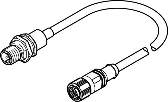 تصویر NEBM-M12G4-RS-1.94-N-M12G4H (571899)  اتصالات سوکت و کابل موتور فستو     