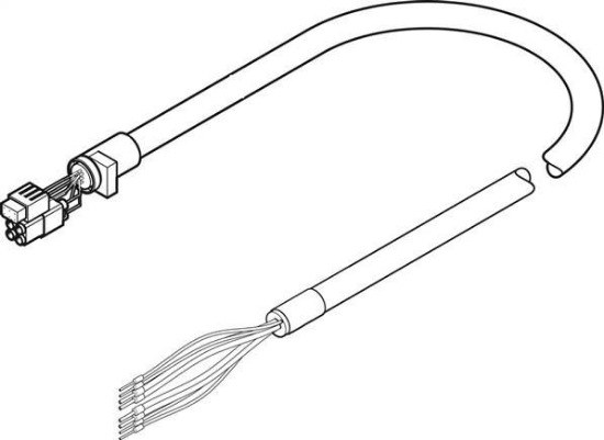 تصویر NEBM-T1G8-E-5-Q7N-LE8-1 (8085948)  اتصالات سوکت و کابل موتور فستو