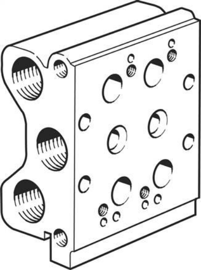 تصویر PRS-ME-1/8-2 (33408) Manifold block  