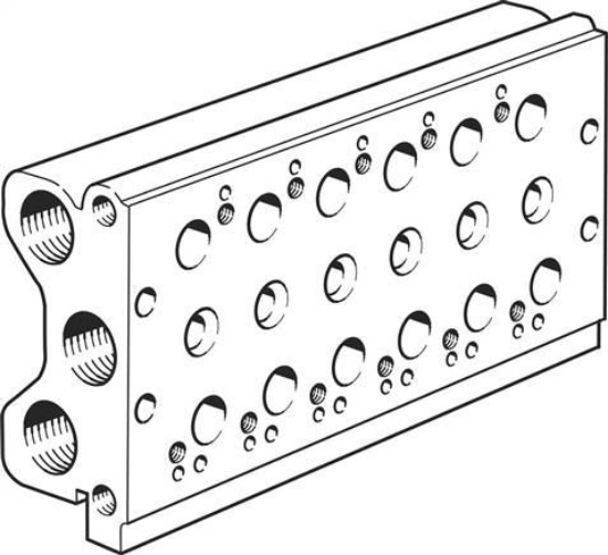 تصویر PRS-ME-1/8-6 (33410) Manifold block  