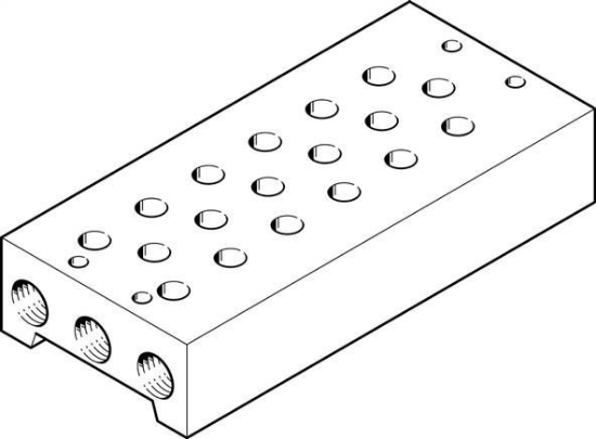 تصویر PRS-1/4-6 (10189) Manifold block  