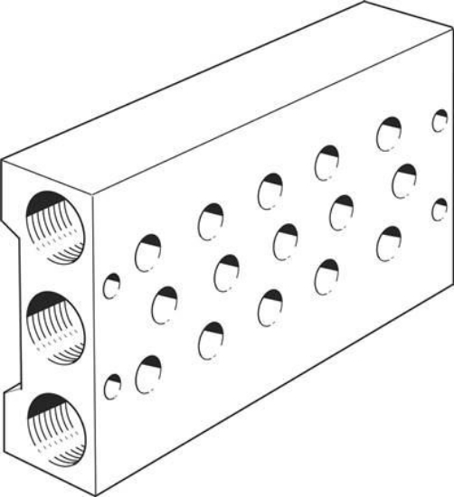 تصویر PRS-1/8-5-B (11901) Manifold block  