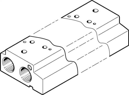 تصویر VABM-C7-12P-G18-3 (552653) ریل منیفولد شیر بلوکی فستو   