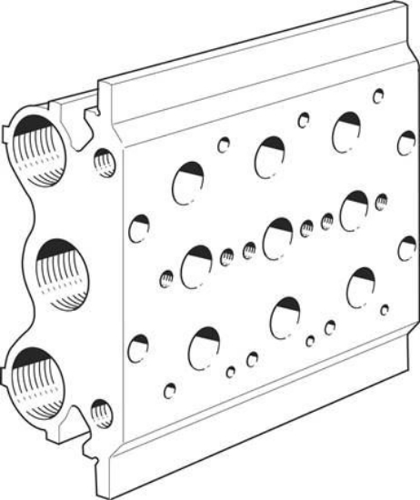 تصویر PRS-3/8-3-B (30683) Manifold block  