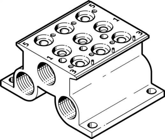 تصویر CPE10-PRS-1/4-3 (543822) بلوک منیفولد پنوماتیک فستو  