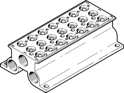 تصویر CPE10-PRS-1/4-7 (543826) بلوک منیفولد پنوماتیک فستو  