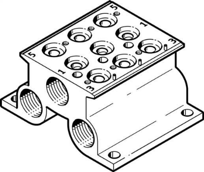 تصویر CPE14-PRS-3/8-3 (543831) بلوک منیفولد پنوماتیک فستو  