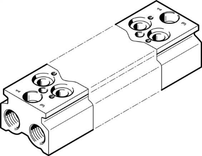 تصویر CPE18-3/2-PRS-3/8-2-NPT (550619) بلوک منیفولد پنوماتیک فستو  