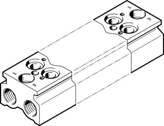 تصویر CPE18-3/2-PRS-3/8-2-NPT (550619) بلوک منیفولد پنوماتیک فستو  