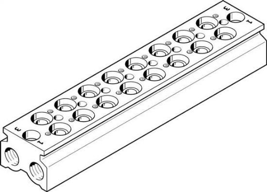 تصویر CPE18-3/2-PRS-3/8-8-NPT (550625) بلوک منیفولد پنوماتیک فستو  