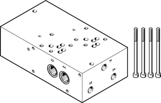 تصویر VABP-S1-1V1G-G14-2 (2614860) Sub-base        