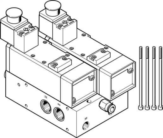 تصویر VABP-S1-2V1G-G38-2M-A1 (2738672) Sub-base        