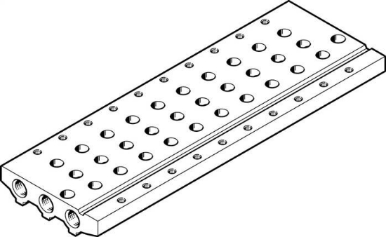 تصویر VABM-L1-10AS-M5-10 (566530) ریل منیفولد شیر بلوکی فستو   