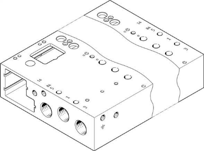 تصویر VABM-L1-14G-G14-4-GR (573489) ریل منیفولد شیر بلوکی فستو   