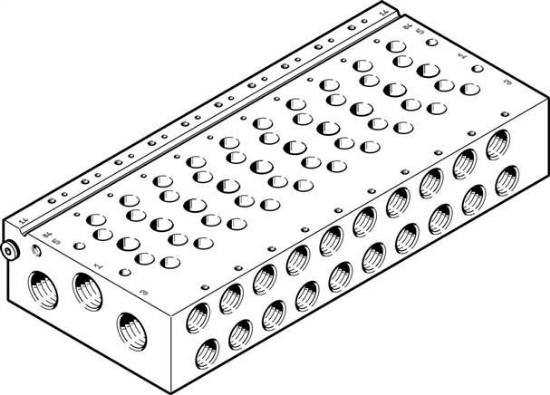 تصویر VABM-L1-18W-G38-2 (574467) ریل منیفولد شیر بلوکی فستو   