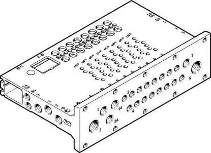 تصویر VABM-L1-10HWS1-G18-4-GR (8058335) ریل منیفولد شیر بلوکی فستو   