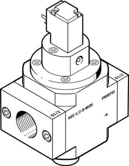 تصویر HEE-1/4-D-MINI-110 (165072) شیر قطع و وصل اصلی جریان هوای فشرده فستو 