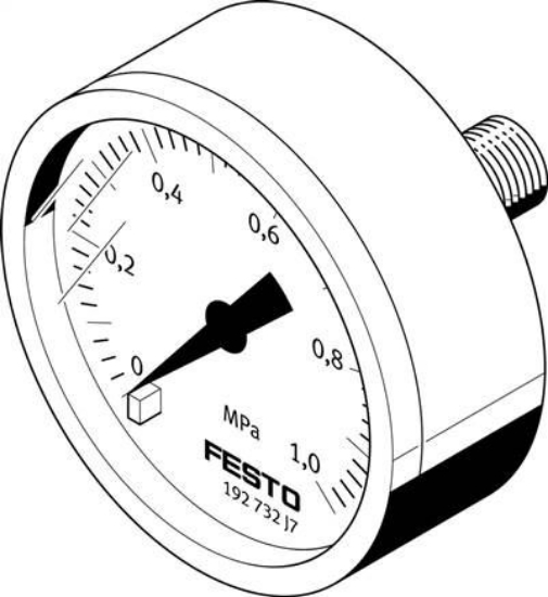 تصویر MA-50-1-G1/4-MPA (192734) گیج فشار هوای فستو 