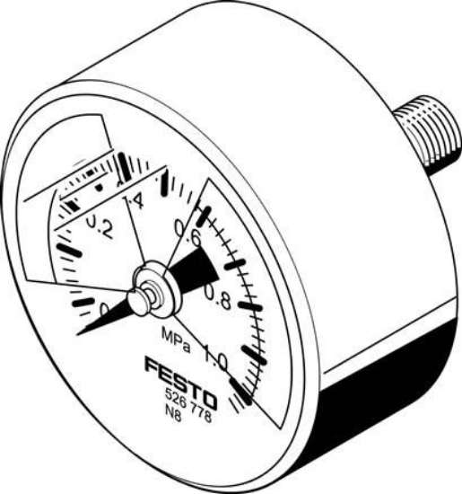 تصویر MA-50-1,0-R1/4-MPA-E-RG (526781) گیج فشار هوای فستو 