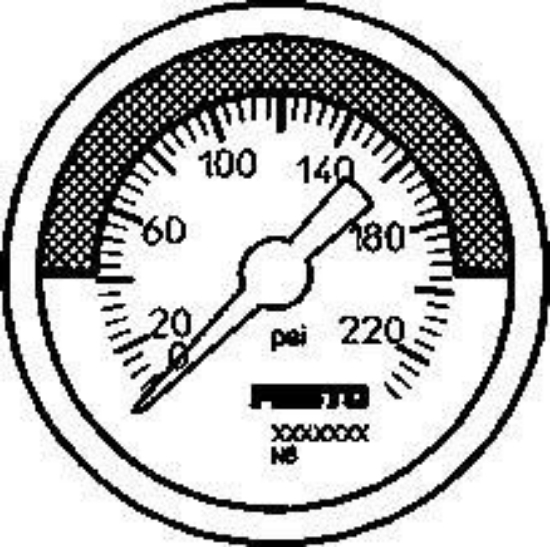 تصویر MA-40-232-R1/8-PSI-E-RG (526787) گیج فشار هوای فستو 