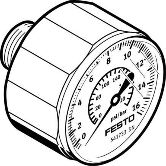 تصویر MA-27-16-R1/8 (541733) گیج فشار هوای فستو 