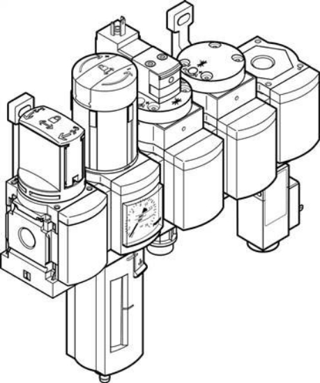 تصویر MSB6-1/2:C3J1D1A1F3-WP (542269) واحد مراقبت ترکیبی هوای فشرده فستو 