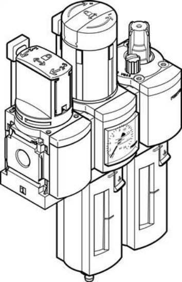 تصویر MSB6-1/2:C3J1M1-WP (542272) واحد مراقبت ترکیبی هوای فشرده فستو 