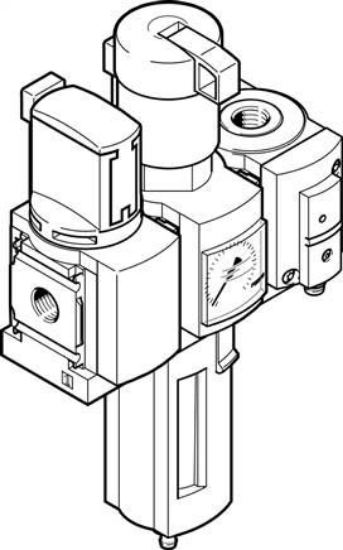 تصویر MSB4-1/4:C3:J120:F12-WP (8042667) واحد مراقبت ترکیبی هوای فشرده فستو 