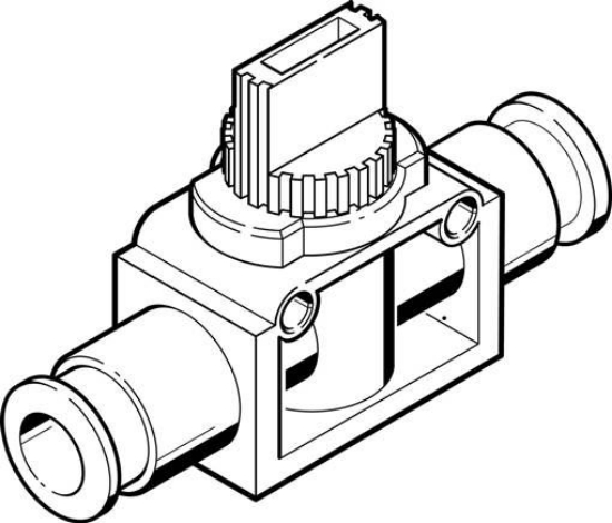 تصویر HE-2-QS-6 (153467) شیر قطع و وصل جریان فستو  