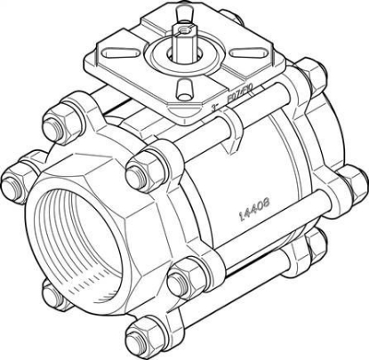 تصویر VZBA-3"-GG-63-T-22-F0710-V4V4T (1686651) شیر توپی (بال ولو) فستو      