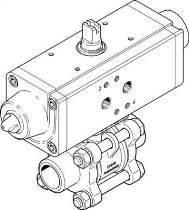 تصویر VZBA-1/4"-WW-63-T-22-F0304-V4V (1774103) شیر و اکچویتور فستو  