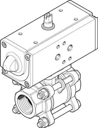 تصویر VZBA-1/4"-GG-63-T-22-F0304-V4V (1809651) شیر و اکچویتور فستو  