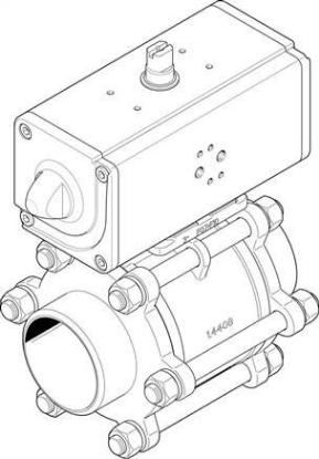 تصویر VZBA-3"-WW-63-T-22-F0710-V4V4T (1810739) شیر و اکچویتور فستو  